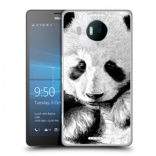 Дизайнерский пластиковый чехол для Microsoft Lumia 950 XL Панды