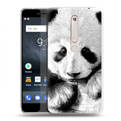 Дизайнерский пластиковый чехол для Nokia 6 (2018) Панды
