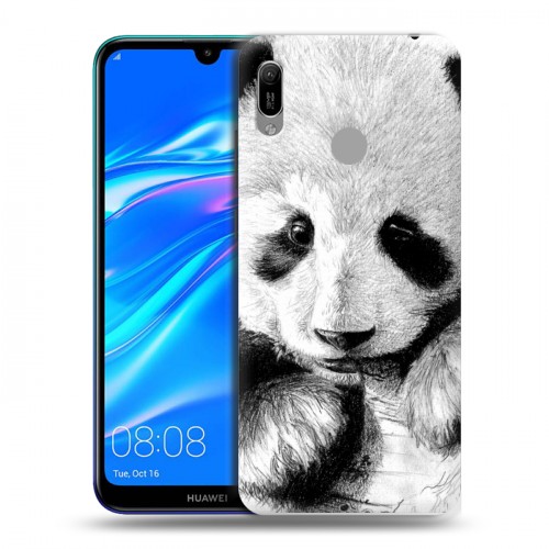 Дизайнерский пластиковый чехол для Huawei Y6 (2019) Панды