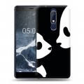 Дизайнерский пластиковый чехол для Nokia 5.1 Панды