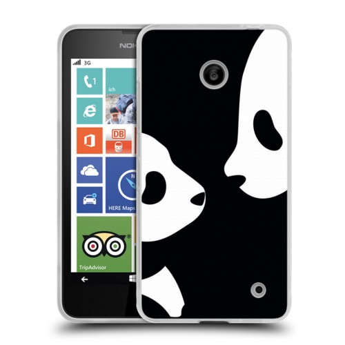 Дизайнерский пластиковый чехол для Nokia Lumia 630/635 Панды