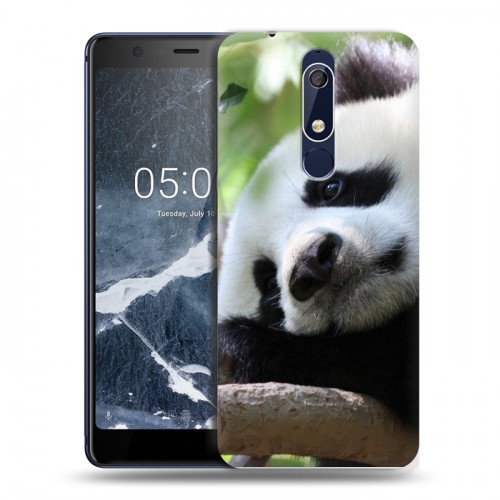 Дизайнерский пластиковый чехол для Nokia 5.1 Панды