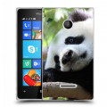 Дизайнерский пластиковый чехол для Microsoft Lumia 435 Панды