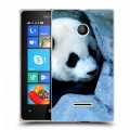 Дизайнерский пластиковый чехол для Microsoft Lumia 435 Панды