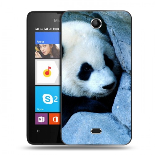 Дизайнерский силиконовый чехол для Microsoft Lumia 430 Dual SIM Панды
