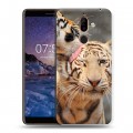 Дизайнерский пластиковый чехол для Nokia 7 Plus Тигры