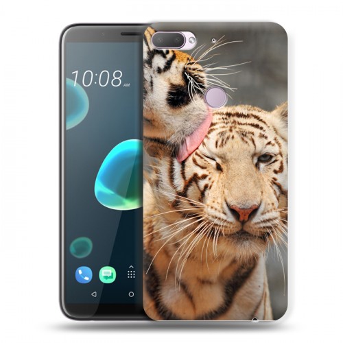 Дизайнерский пластиковый чехол для HTC Desire 12 Plus Тигры