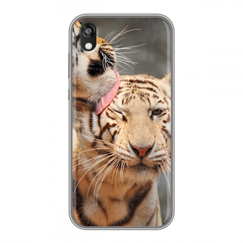 Дизайнерский силиконовый чехол для Huawei Honor 8s Тигры