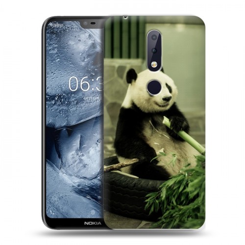 Дизайнерский пластиковый чехол для Nokia 6.1 Plus Панды