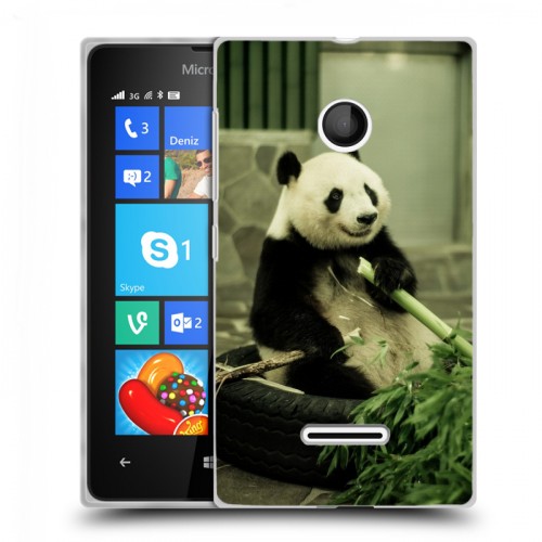 Дизайнерский пластиковый чехол для Microsoft Lumia 435 Панды