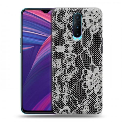 Дизайнерский пластиковый чехол для OPPO RX17 Pro Черные кружева