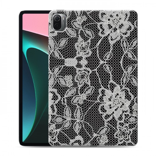 Дизайнерский силиконовый чехол для Xiaomi Pad 5 Черные кружева