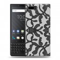 Дизайнерский пластиковый чехол для BlackBerry KEY2 Черные кружева