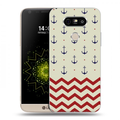Дизайнерский пластиковый чехол для LG G5 Морские шаблоны
