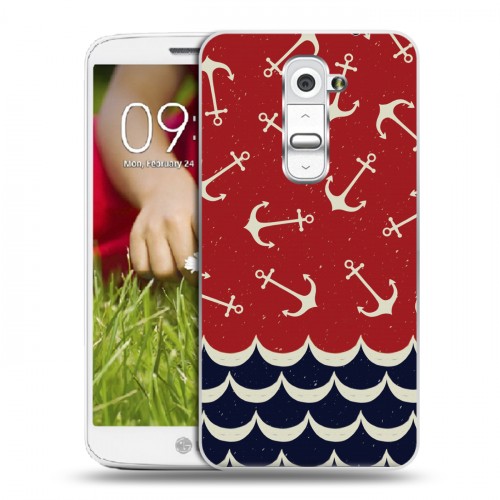 Дизайнерский пластиковый чехол для LG Optimus G2 mini Морские шаблоны