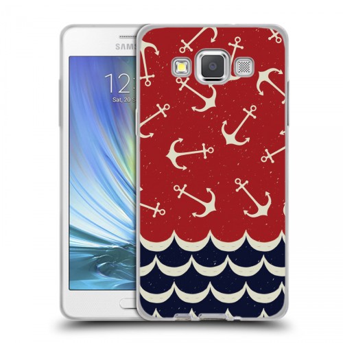 Дизайнерский пластиковый чехол для Samsung Galaxy A5 Морские шаблоны