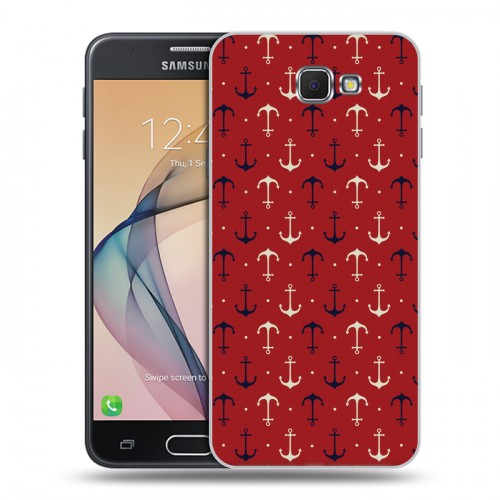 Дизайнерский пластиковый чехол для Samsung Galaxy J5 Prime Морские шаблоны