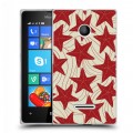 Дизайнерский пластиковый чехол для Microsoft Lumia 435 Морские шаблоны