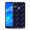 Дизайнерский пластиковый чехол для Huawei Y6 (2019) Морские шаблоны