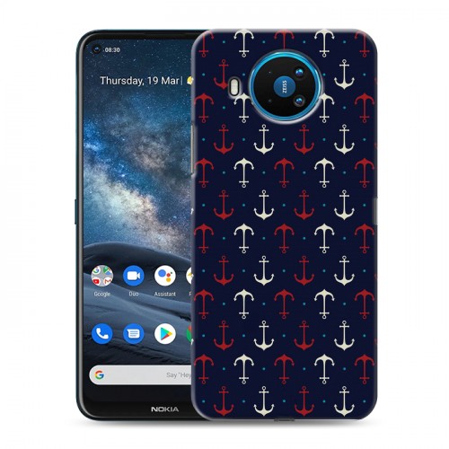 Дизайнерский силиконовый чехол для Nokia 8.3 Морские шаблоны