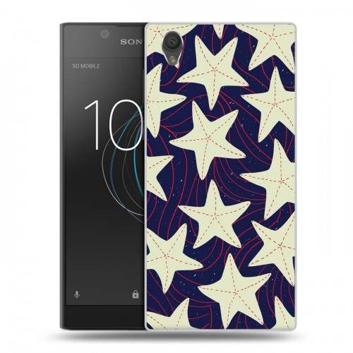 Дизайнерский пластиковый чехол для Sony Xperia L1 Морские шаблоны