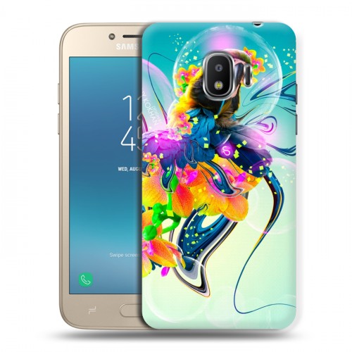 Дизайнерский пластиковый чехол для Samsung Galaxy J2 (2018) Попугаи