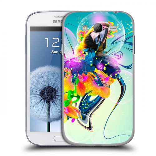 Дизайнерский пластиковый чехол для Samsung Galaxy Grand Попугаи