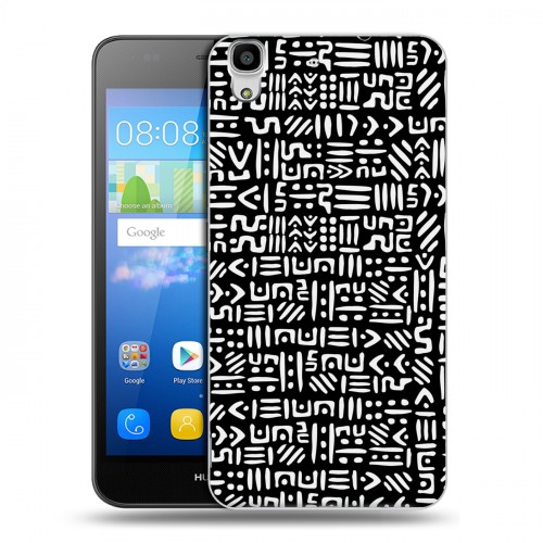Дизайнерский пластиковый чехол для Huawei Y6 Фрик узоры