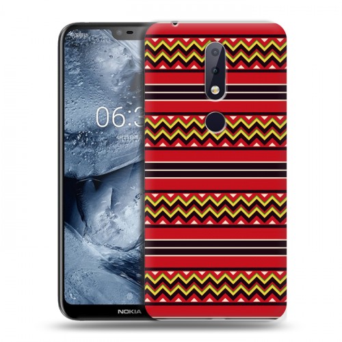 Дизайнерский пластиковый чехол для Nokia 6.1 Plus Этнические мотивы