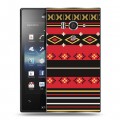 Дизайнерский пластиковый чехол для Sony Xperia acro S Этнические мотивы