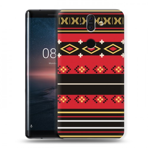 Дизайнерский пластиковый чехол для Nokia 8 Sirocco Этнические мотивы