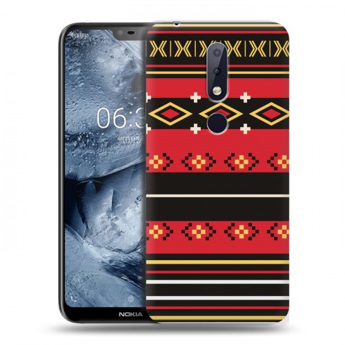 Дизайнерский пластиковый чехол для Nokia 6.1 Plus Этнические мотивы