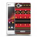 Дизайнерский пластиковый чехол для Sony Xperia L Этнические мотивы