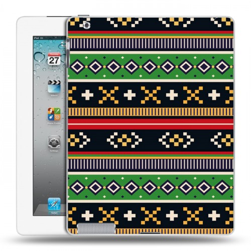 Дизайнерский пластиковый чехол для Ipad 2/3/4 Этнические мотивы