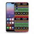 Дизайнерский силиконовый с усиленными углами чехол для Huawei P20 Pro Этнические мотивы