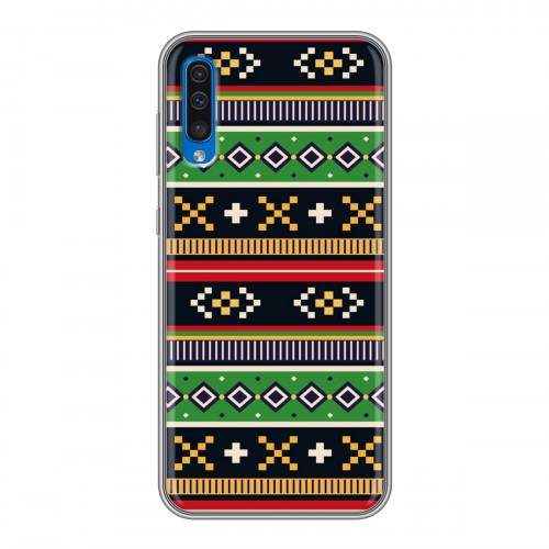Дизайнерский силиконовый чехол для Samsung Galaxy A50 Этнические мотивы