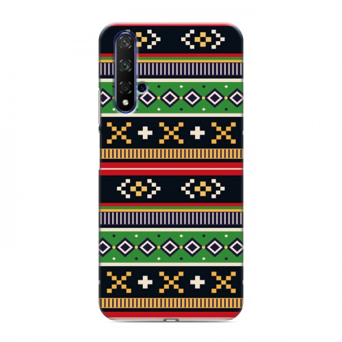 Дизайнерский силиконовый чехол для Huawei Honor 20 Этнические мотивы