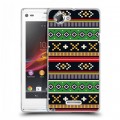 Дизайнерский пластиковый чехол для Sony Xperia L Этнические мотивы