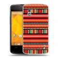 Дизайнерский пластиковый чехол для LG Google Nexus 4 Этнические мотивы