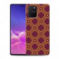 Дизайнерский силиконовый с усиленными углами чехол для Samsung Galaxy S10 Lite Роспись батик