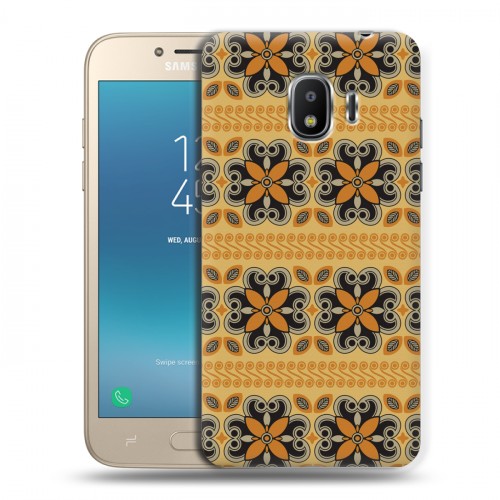 Дизайнерский пластиковый чехол для Samsung Galaxy J2 (2018) Роспись батик