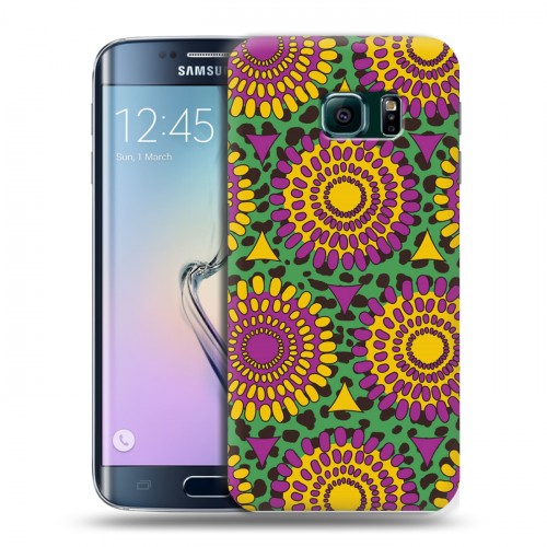 Дизайнерский пластиковый чехол для Samsung Galaxy S6 Edge Мультикультурная этника