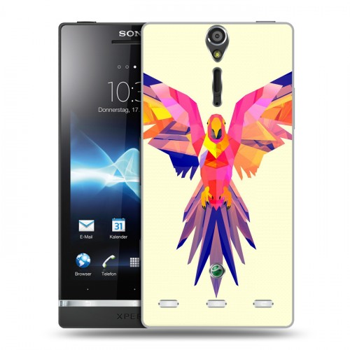 Дизайнерский пластиковый чехол для Sony Xperia S Попугаи