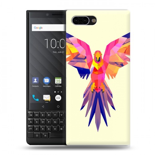 Дизайнерский пластиковый чехол для BlackBerry KEY2 Попугаи
