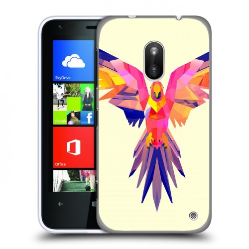 Дизайнерский пластиковый чехол для Nokia Lumia 620 Попугаи