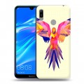 Дизайнерский пластиковый чехол для Huawei Y6 (2019) Попугаи