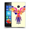 Дизайнерский пластиковый чехол для Microsoft Lumia 435 Попугаи