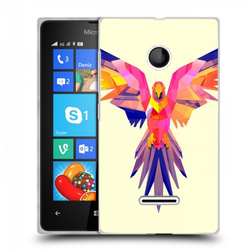 Дизайнерский пластиковый чехол для Microsoft Lumia 435 Попугаи