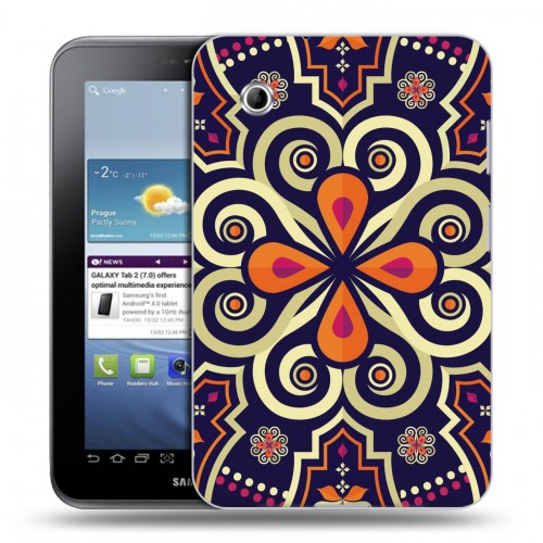 Дизайнерский силиконовый чехол для Samsung Galaxy Tab 2 7.0 Мультикультурная этника