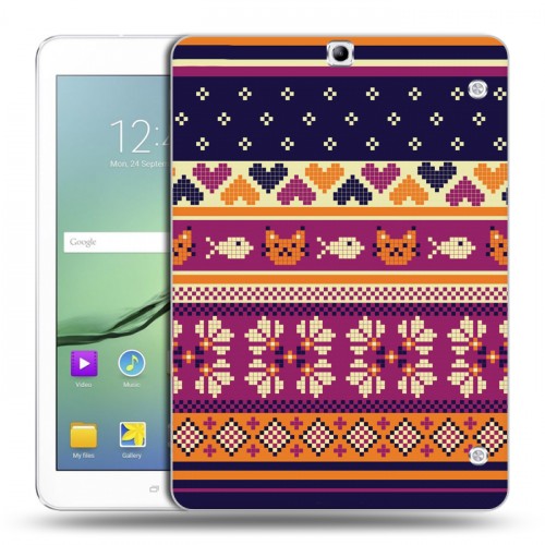 Дизайнерский силиконовый чехол для Samsung Galaxy Tab S2 9.7 Мультикультурная этника